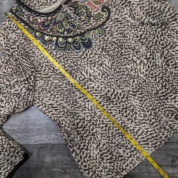 Chico's Sequin Hook and Loop Closure Jacket Size Chico's 3 (16) - Picture 4 of 5